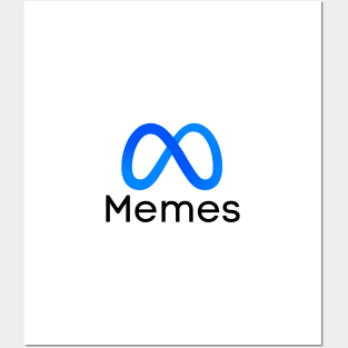 Memes Meta logo Posters and Art